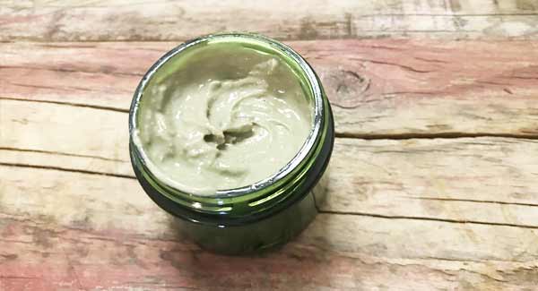 Jar of my Homemade Anti-Itch Cream.